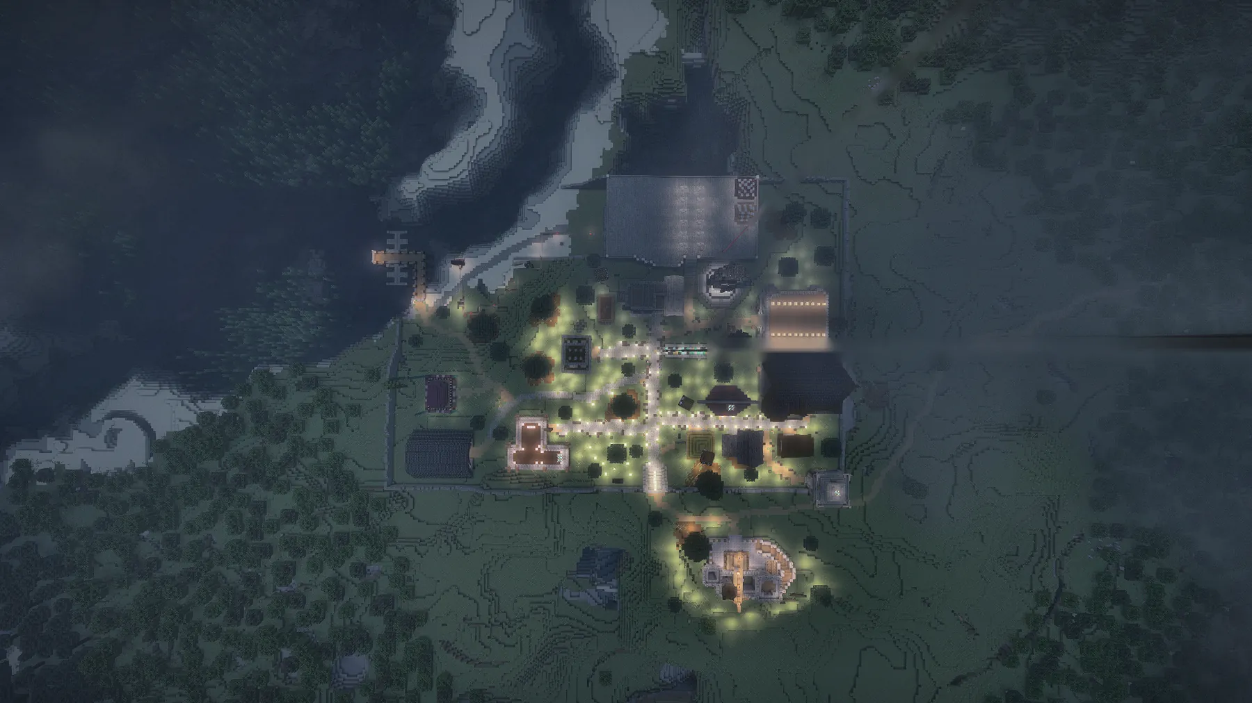 Aerial overview of Blackstar